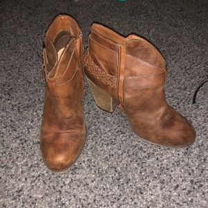 Brown booties